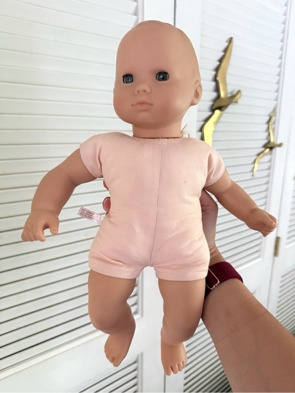Vintage Bitty Baby Pleasant Company American Girl Baby Doll Blonde Gray 2H9 GUC - Picture 3 of 12